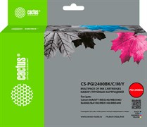 Струйный картридж Cactus CS-PGI2400BK/C/M/Y 4цв. набор для Canon MAXIFY iB4040, МВ5040, МВ5340