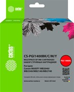 Струйный картридж Cactus CS-PGI1400BK/C/M/Y 4цв. набор для Canon MB2050, MB2350, MB2040, MB2340