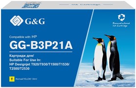 Струйный картридж G&G GG-B3P21A (№727) фото черный для HP DJ T920, T1500 (130 мл)