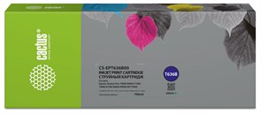 Струйный картридж Cactus CS-EPT636B00 (T636B) зеленый для Epson Stylus PRO 7900, 9900, WT7900, 9900 (700 мл)
