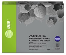 Струйный картридж Cactus CS-EPT908140 (T9081) черный для Epson WorkForce WF-6090DW, WF-6590DWF Pro (130 мл)