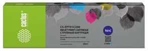 Струйный картридж Cactus CS-EPT01C200 T01C голубой для Epson WorkForce Pro WF-C529RDTW, WF-C579RD2TWF, WF-C579RDTWF Pro (68 мл)