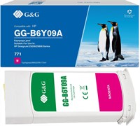 Струйный картридж G&G GG-B6Y09A (771C) пурпурный для HP DesignJet Z6200 (775 мл)