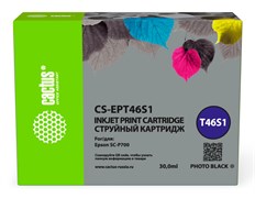 Струйный картридж Cactus CS-EPT46S1 (T46S1) фото черный для Epson SureColor SC-P700 (30 мл)