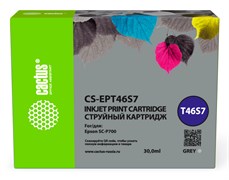 Струйный картридж Cactus CS-EPT46S7 (T46S7) серый для Epson SureColor SC-P700 (30 мл)