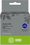 Этикетки Cactus CS-LW-11352 сег.:54x25мм черный белый 500шт/рул Dymo Label Writer 450/4XL