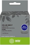 Этикетки Cactus CS-LW-99017 сег.:50x12мм черный белый 220шт/рул Dymo Label Writer 450/4XL