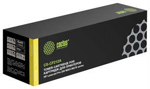 Лазерный картридж Cactus CS-CF212A (HP 131A) желтый для HP Color LaserJet M251, M251n, M251nw, M276, M276n, M276nw (1&#39;800 стр.)