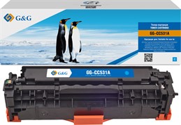 Лазерный картридж G&G GG-CC531A (HP 304A) голубой для HP CLJ CP2020, CP2025, CM2320 MFP (2'800 стр.)