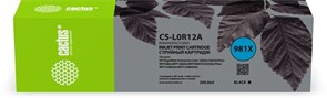 Картридж струйный Cactus CS-L0R12A 981Х черный (240мл) для HP PageWide 556dn Enterprise/586dn