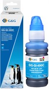 Чернила G&G GG-GI-490C GI-490 голубой 70мл для Canon Pixma G1400, G2400, G3400, G4400