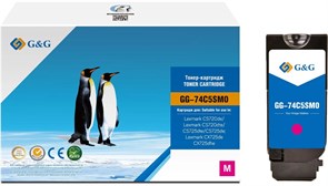 Лазерный картридж G&G GG-74C5SM0 (74C5SM0) пурпурный для Lexmark CS720de, CS720dte, CS725dte, CS725de, CX725de, CX725dhe (7'000 стр.)