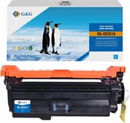 Лазерный картридж G&G GG-CE251A (CE251A) голубой для HP CLJ CP3525n, CP3525dn, CP3525X, CP3520, CM3530fs MFP, CM3530 MFP (7'000 стр.)