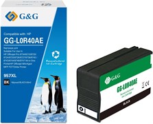 Струйный картридж G&G GG-L0R40AE (HP 957XL) черный для HP OJ Pro 8734, 8210, 8720, 8724, 8725, 8726, 8727, 8736, 8740, 8743, 8744, 8746, 8747 (73 мл)