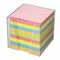 Блок для записей цветной Brauberg в прозрачной подставке, (куб 9х9х9 см) - фото 14730