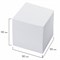 Блок для записей Brauberg, непроклеенный, куб 9х9х9 см, белый, белизна 95-98% - фото 16154