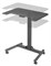 Стол для ноутбука Cactus VM-FDE101 столешница МДФ черный 80x60x123см (CS-FDE101BBK) - фото 18077