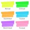 Набор текстовыделителей 6 цветов, Brauberg "Original Neon", линия письма 1-5 мм - фото 20183