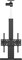 Кронштейн для телевизора Cactus CS-STM-7844 черный 32"-55" макс.45кг напольный (моторизованный лифт) - фото 20881