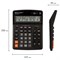 Калькулятор настольный Brauberg Extra-12-BK (206x155 мм), 12 разрядов, двойное питание, черный - фото 21017