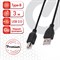 Кабель USB 2.0 AM-BM, 3 м, SONNEN Premium, медь, для периферии, экранированный, черный - фото 25269
